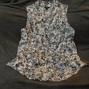 Black and White Floral Tunic